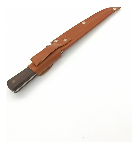 Cuchillo Carnicero Rustico Hoja Delgada Filetero Con Funda