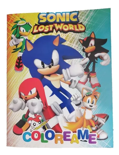 Sonic 10 Libros Colorear Niños Fiesta