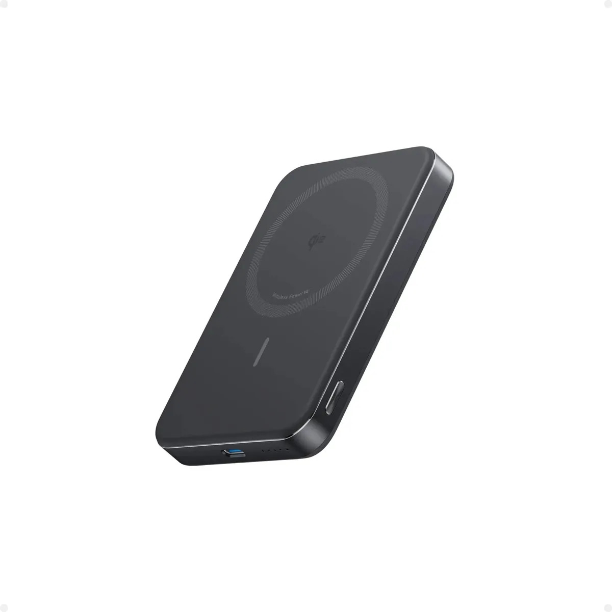 Power Bank Anker 15W Qi 10000mAh MagGo, Carga Inalámbrica Magnética USB-C 30W, Ultra Delgado, Compatible con iPhone 17/16/15/14/13/12, Samsung, Xiaomi, Motorola, Negro