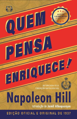 Libro Quem Pensa Enriquece Original De 1937 De Hill Napoleon