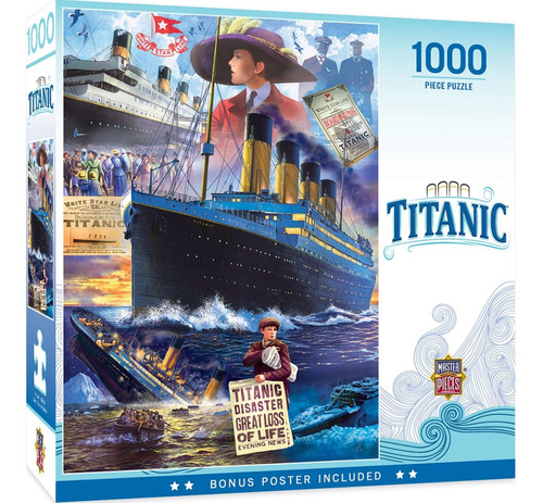 Rompecabeza - Titanic Collage 1000pcs Puzzle