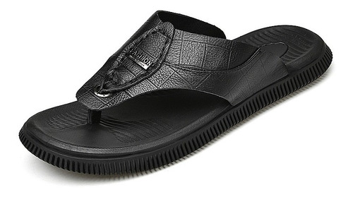 Hombres Casual Chanclas De Cuero Sandalias Zapatillas