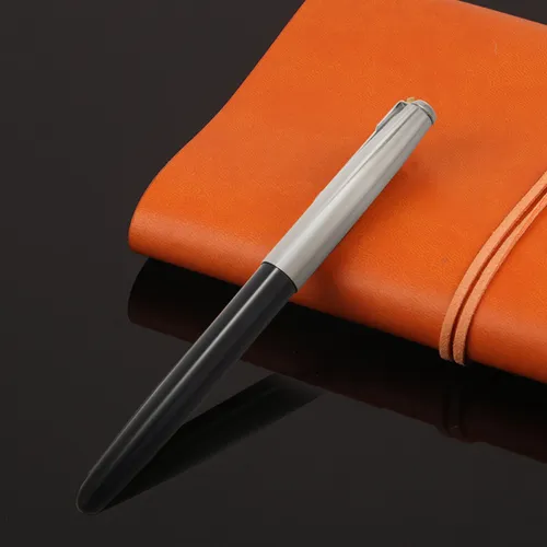 Pluma Estilográfica Hero 616 Con Capucha, Punta Dorada, Barr