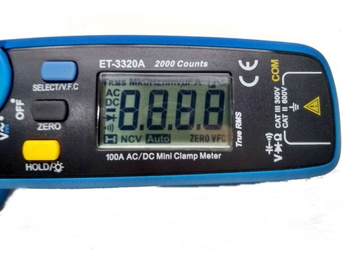 Imagem 7 de 7 de Alicate Amperímetro Digital Cat Iii - Et-3320a Minipa