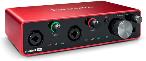 Placa De Sonido Focusrite Scarlett 4i4 Gen 3