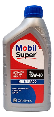 Aceite Para Motor Mobil Super 15w40 Multigrado