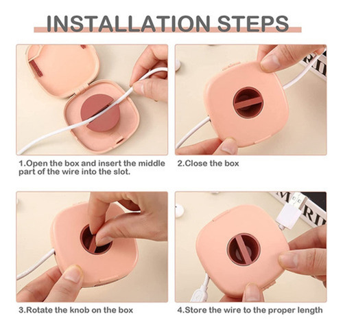 A 6 Pieces Charging Cable Storage Box R