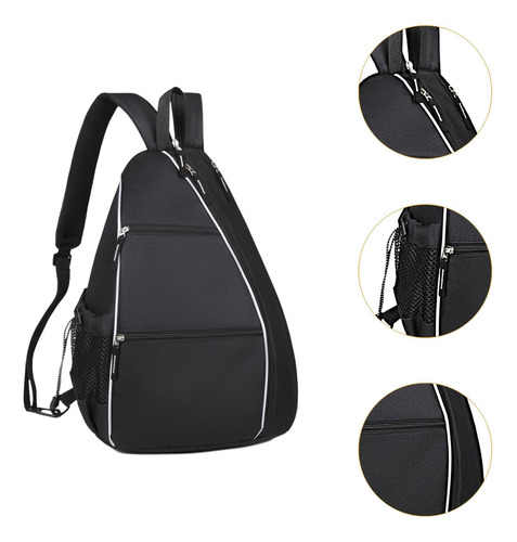 Mochila De Tenis Con Cierre De Cremallera Informal Y