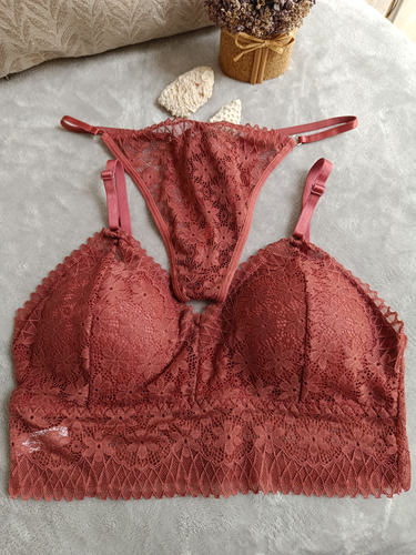 Conjunto De Encaje, Ropa Interior De Mujer