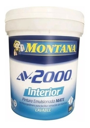 Pintura Montana Av2000 Blanco Cuñete Caucho Cod: 1050303