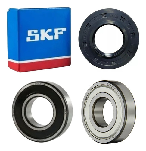 Kit Rodamientos Skf Reten Lavarropas Samsung Wf 8650 05/06