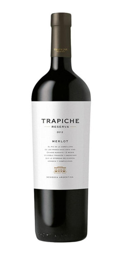 Pack De 6 Vino Tinto Trapiche Reserva Merlot 750 Ml
