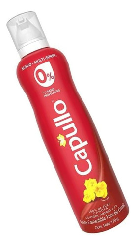 2 Pza Aceite Puro De Canola Capullo En Aerosol 170 G