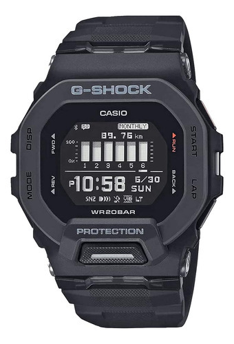 G-shock Hombre Gbd200 Square Case Watch Negro