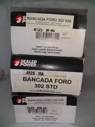 Concha Bancada Ford 302 Std 030 Y 040