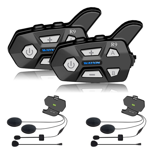 Imagen 1 de 10 de Sistemas De Intercomunicación Bluetooth Para Casco De Motoci