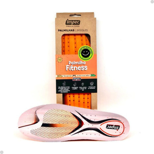 Palmilha Fitness Super Macia Impec - Cor Cinza Tamanho da palmilha G (41/44)