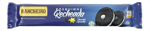 Biscoito Rosquinha Recheada Rancheiro Chocolate Baunilha 90g