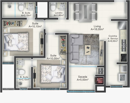 Imagem 21 de 24 de Beach Way Residence Itapema - 170365