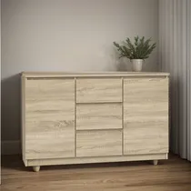 Comprar Cómoda Amplia Elyana De Melamina Armado 3 Cajones - Gaudi