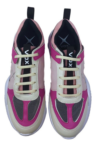 Tenis Casual Para Mujer Con Cordones Vox Leire - 4001