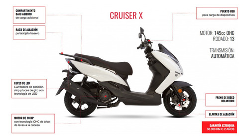 Imagen 9 de 9 de Zanella Cruiser X 150, Scooter No Pcx Valor Contado, 12 18
