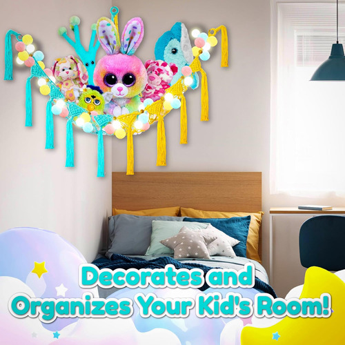 Popstick - Hamaca De Peluche Con Luz Led, Soporte Para Jugue