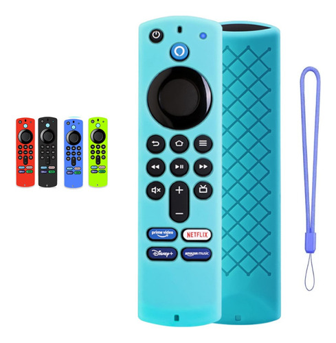 Funda Control Para Amazon Fire Tv Stick 4k Alexa Case Turquesa