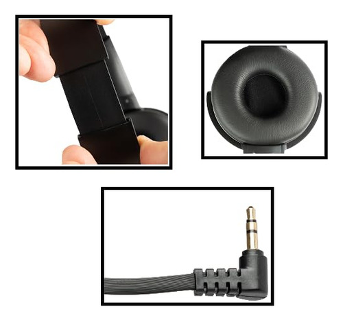 Auriculares Eduvy Core Para Aula, Paquete De 24, Negros