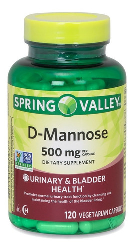 Suplemento en cápsula Spring Valley  Premium D-Mannose vitaminas
