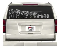 Comprar Calcomania Sticker Familia Vinil Blanco Para Autos