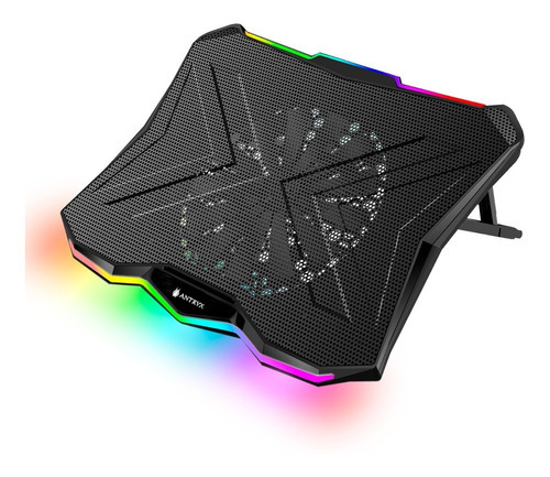 Cooler Para Laptop Gamer Antryx X500 Color Negro Color Del Led Rgb