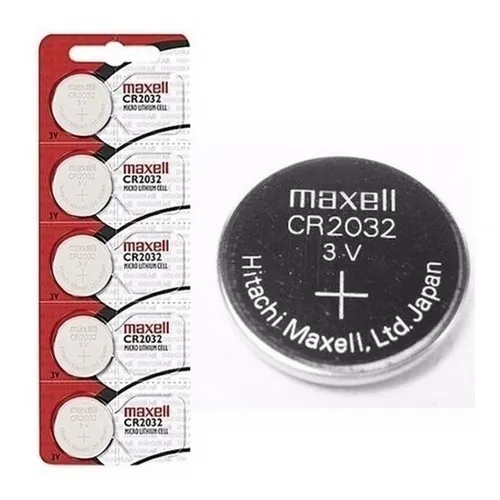 Pila Maxell Cr2032 Voltaje 3v Batería De Litio - Pack X5