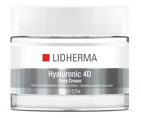 Crema Lidherma Hyaluronic 4d Face Cream Para Todo Tipo De Piel De 50g