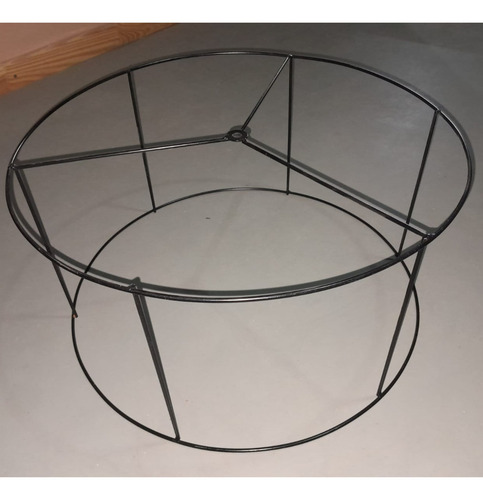 Lámpara Colgante Circular Armazon 60x30 Cm Estructura Negro