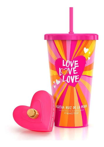 Perfume Agatha Ruiz De La Prada Love 80ml + Vaso Regalo Febo