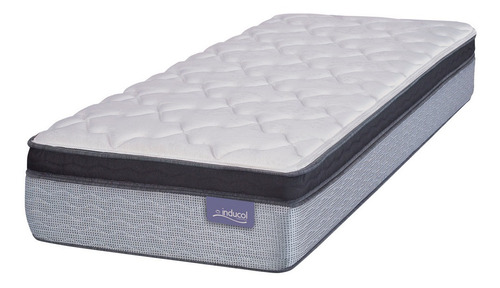 Colchón Luxe Resist 80x190 Resorte Pocket + Almohada + Cubre