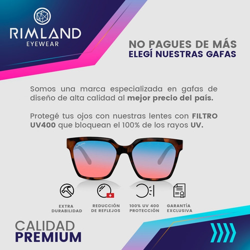 Imagen 6 de 9 de Anteojos De Sol Lentes De Sol Rimland Dolphin