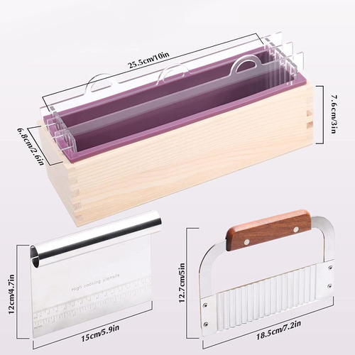 Kit De Moldes De Silicona Para Jabón, Molde Rectangular