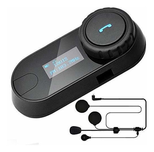 Ilm Motocicleta Bluetooth Auricular 3 Jinetes Pantalla Lcd C