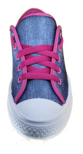 Tênis Feminino Infantil Casual Jens/pink Via Vip Vpx 3002