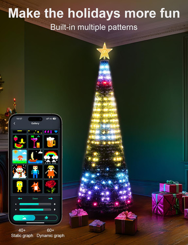 Luces Inteligentes Rgb Para Árbol De Navidad 400 Led