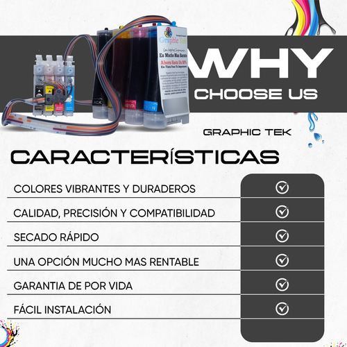 Sistema De Tinta Continua Compatible Epson Xp 442 Xp 445