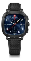 Comprar Wenger Sport Chrono 39,5 mm, azul, preta, cor da pulseira, cor da pulseira, cor da moldura preta, cor de fundo azul