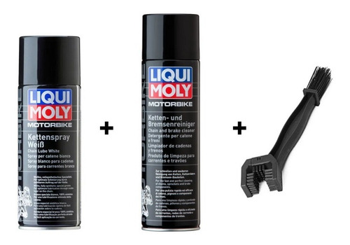 Imagen 1 de 2 de Pack Limpiador / Lubricante Cadena De Moto Liqui Moly