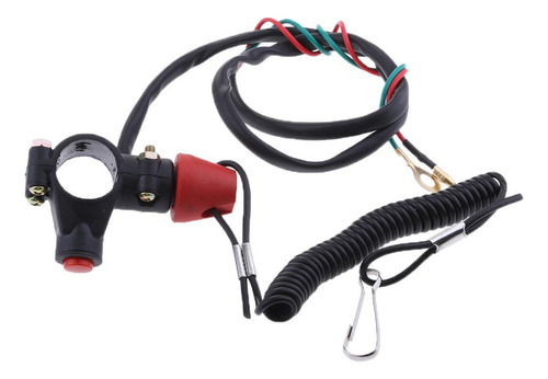 De Interruptor De Parada De Apagado Del Motor De Motocicleta