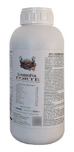 Fertilizante Orgánico Líquido 1 Litro Lombrifol Forte Amino