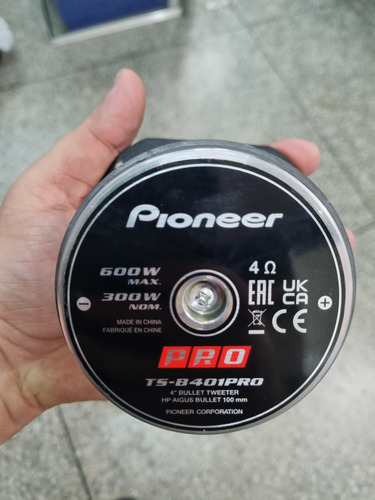 Tweeter Bala Pioneer Pro 300 Rms Alta Eficiencia 4 Ohm