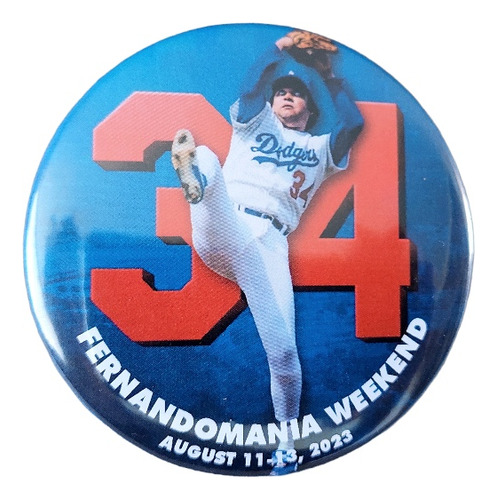 Botón De Fernandomania De Fernando Valenzuela 2023 (7.5cm)