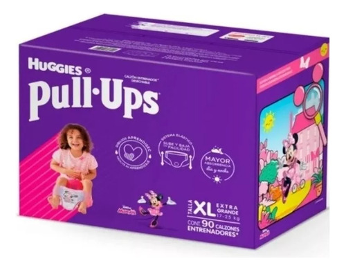 Pañales Huggies Pull Ups Noche Y Dia Etapa 6 Grande 90 Pzas